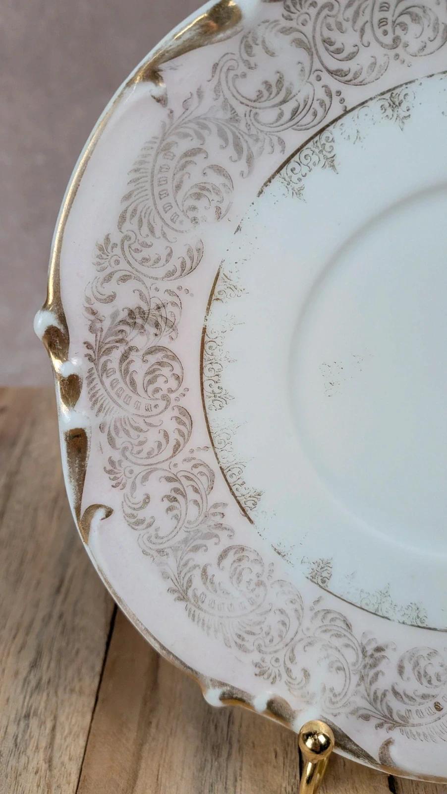 Soucoupe ancienne Limoges dorures