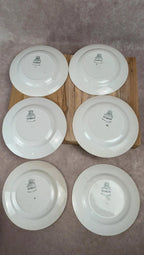 Lot de 6 assiettes + plat Gien modèle Germigny