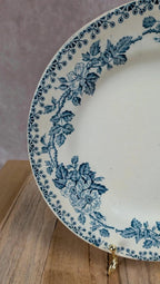 Assiette ancienne terre de fer Saint-amand Hamage Nord “guadeloupe” 19,5 cm