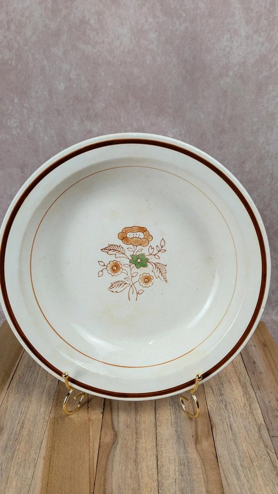 Lot de 6 assiettes + plat Gien modèle Germigny