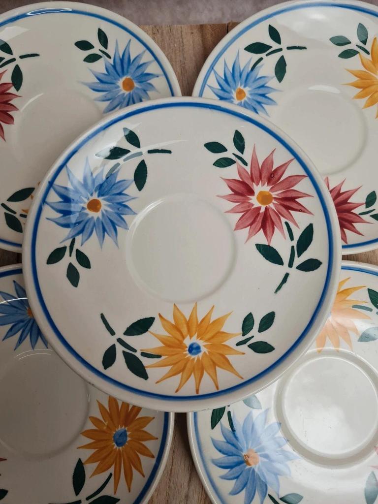 Lot de 6 coupelles à café Hbc “rustique” fleurs colorées 🌼