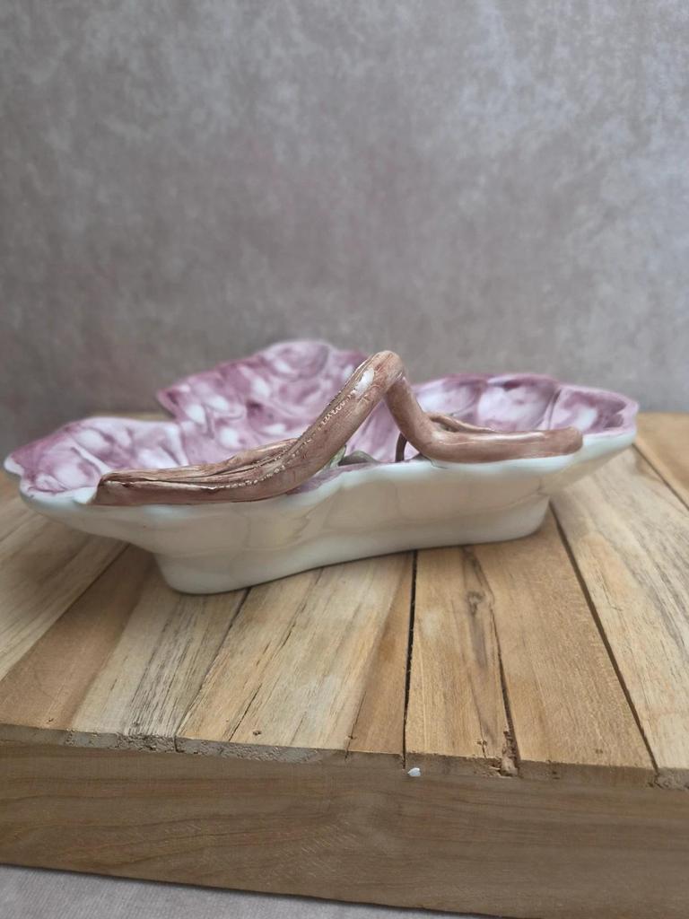 Plat raisin en barbotine italienne vintage – G.b.c. Made in Italy