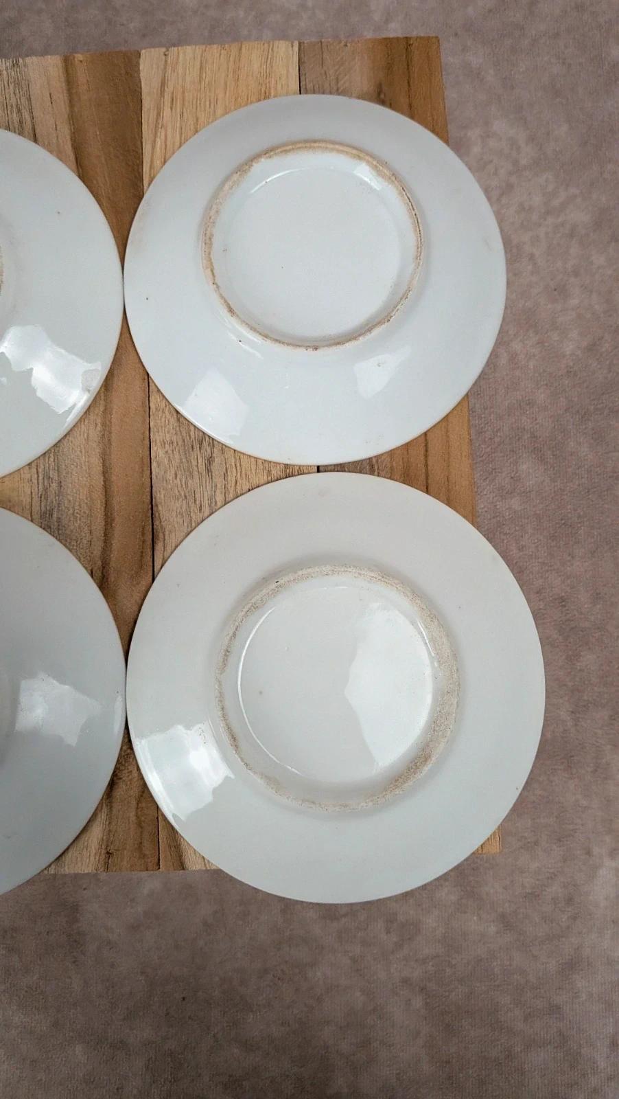 Lot de 6 tasses anciennes Vieux Paris et leurs 6 soucoupes dorées
