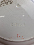 Assiette anglaise ancienne Clarendon P.b.&s – décor oiseaux mauves & fleurs – Oriental Ivory