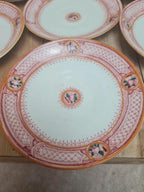 Service ancien 6 tasses porcelaine, Grand Dépôt Émile Bourgeois Paris