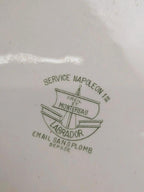 Grand plat ovale Terre de fer Creil et Montereau Labrador – Service Napoléon Ier