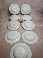 Lot de 9 assiettes creuses anciennes Saint-amand & Hamage modèle Jardinière 🌿