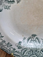 Lot 3 assiettes creuses Terre de Fer A. Lebacqz & M. Bouchart Floral