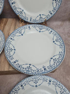 Lot de 6 assiettes Terre de Fer Hb & Cie – Service Balzac bleu 💙