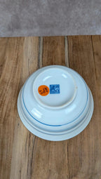 Petit bol asiatique décor floral bleu – Porcelaine