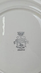 Lot de 2 assiettes anciennes Longwy « Shanghai »