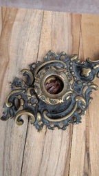 Bougeoir rat de cave ancien en bronze – style baroque