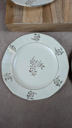 Lot de 4 assiettes à dessert Digoin Sarreguemines modèle Raphaël