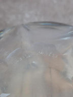 Grande coupe en cristal massif Kosta signée – design scandinave vintage