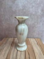 Vase vintage en onyx naturel – 23 cm
