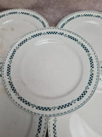 Lot de 5 assiettes terre de fer Gien modèle Sophia 💚