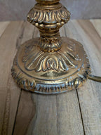 Pied de lampe vintage doré style Louis Xvi – lampe de table rétro