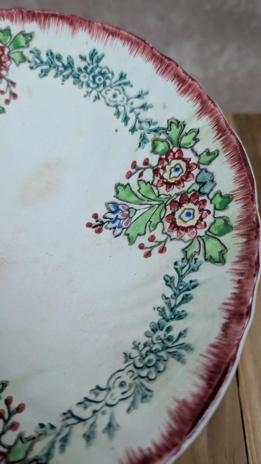 Compotier ancien Longwy – modèle Antonia