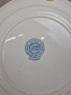 Lot de 2 assiettes plates anciennes Terre de Fer – Hippolyte Boulenger & Cie – modèle Roscoff