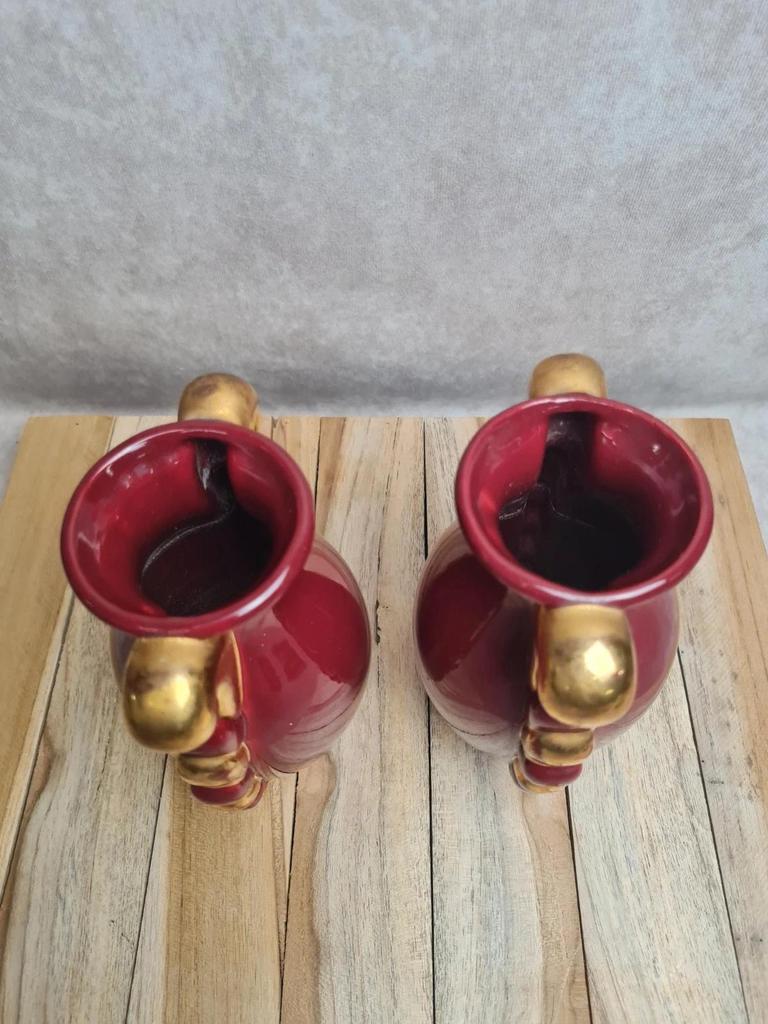Paire de vases vintage Pl France – manufacture Poët-laval – modèle V38 bis 🌺
