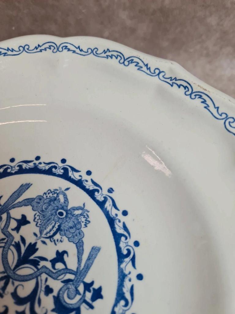 Paire d’assiettes Gien modèle Rouen bleu – décor classique 💙
