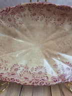 Rare ravier terre de fer Lebacqz & Bouchart – Lucerne rouge