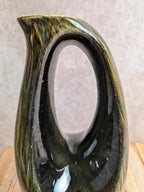 Grand vase pichet Saint-clément – Céramique émaillée verte – Vintage