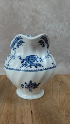 Petit pot verseur ancien anglais en faïence bleue – Made in England