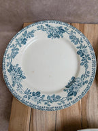 Lot de 3 assiettes plates en terre de fer Debray – Service Guadeloupe