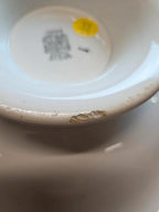 Plat creux sur pied ancien Faïencerie d’onnaing