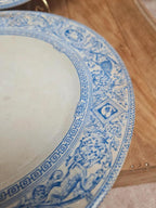Assiettes à dessert terre de fer anglaises 1872 💙 Émile Bourgeois Grand Dépôt Paris