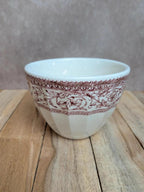 Mug Corona Colombia décor rouge esprit toile de Jouy