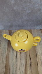 Ensemble Lipton vintage théière tasse empilable jaune
