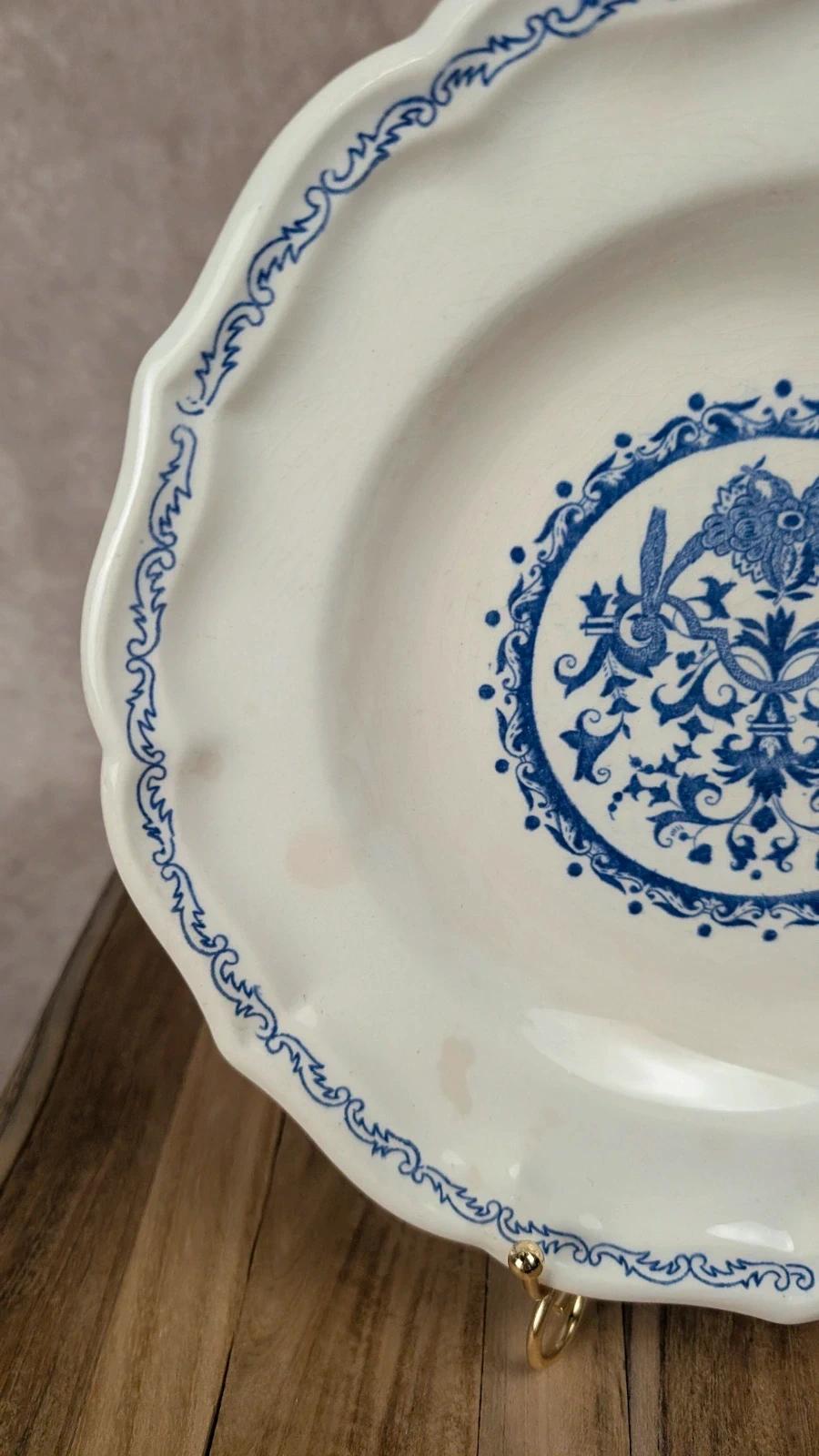 Assiette creuse ancienne Gien – Modèle Rouen