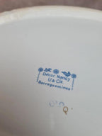 Légumière ancienne en bn terre de fer Sarreguemines “nancy” complète – plat + couvercle 💙