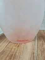 🌸 Paire de vases Bergère de France – verre dépoli rose poudré 🌸