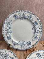 Lot de 3 assiettes à dessert anciennes Lunéville – Modèle Lutèce