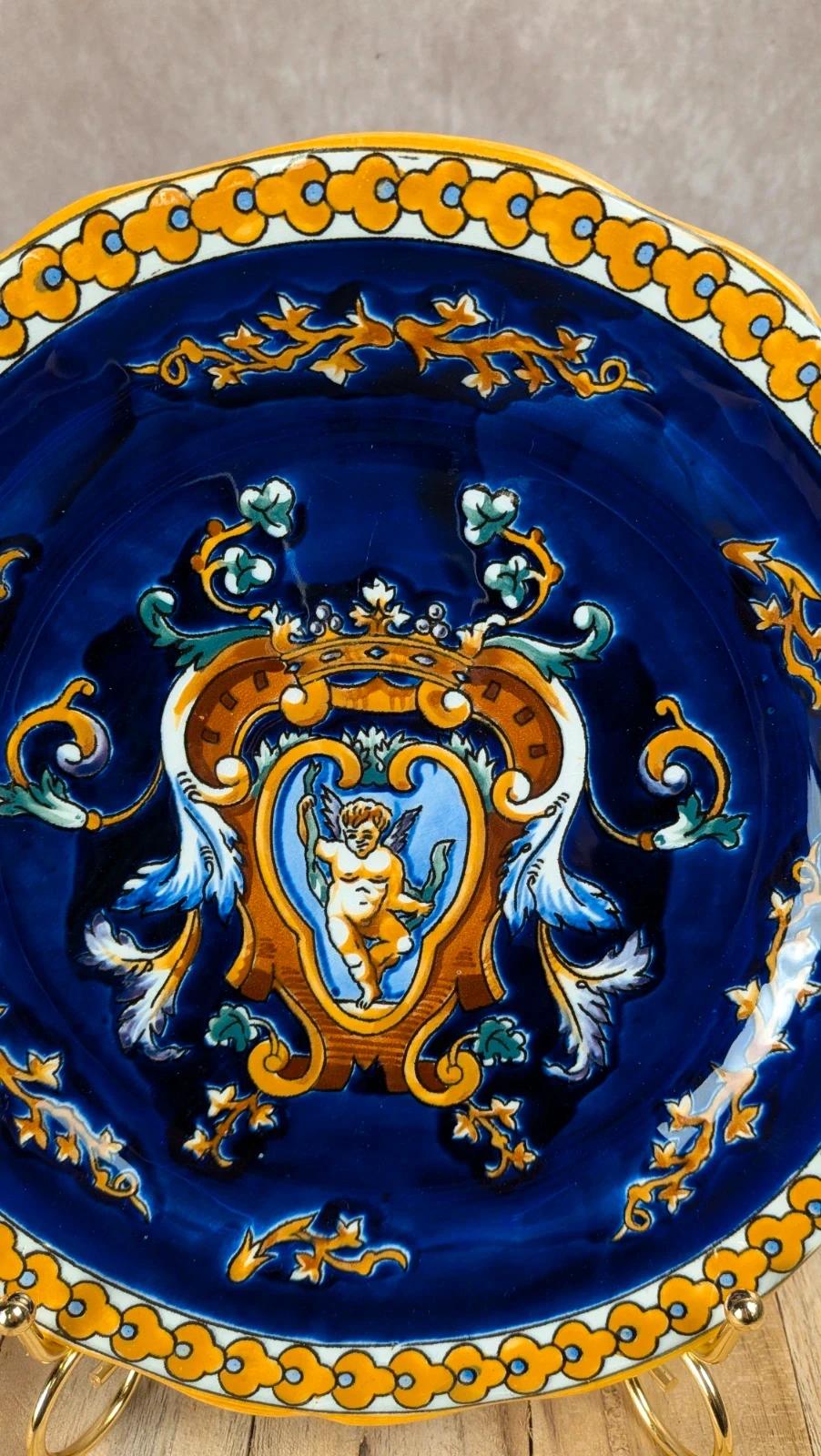 Assiette Gien France modèle Renaissance