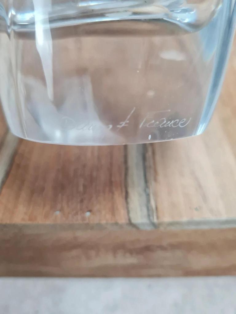🌿 Vase en cristal signé Daum France 🇫🇷