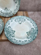 Lot 3 assiettes creuses Terre de Fer A. Lebacqz & M. Bouchart Floral
