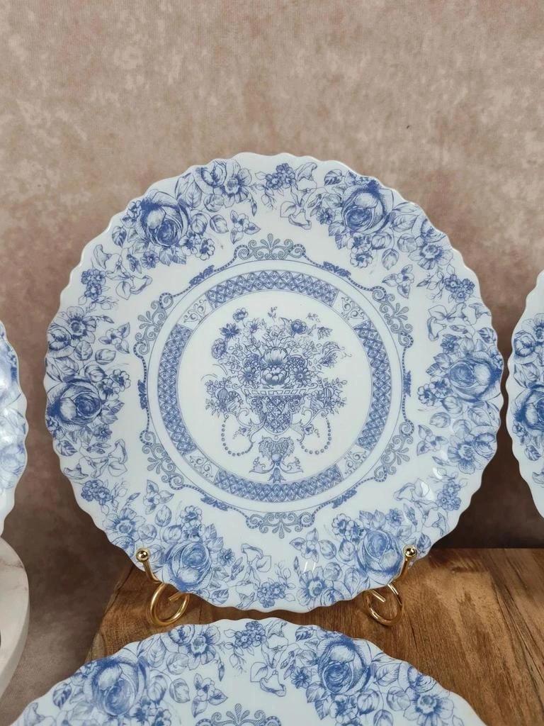 Lot de 6 assiettes plates Arcopal Honorine 💙