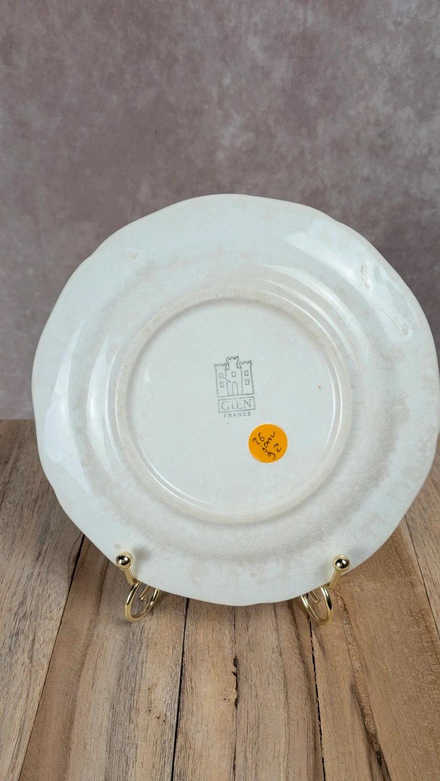 Assiette ancienne Gien modèle Althéa