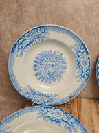 Lot de 9 assiettes creuses anciennes Saint-amand & Hamage modèle Jardinière 🌿