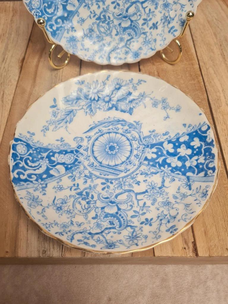 Lot de 2 coupelles anglaises T&k 🇬🇧 décor bleu – Registered Number 178785