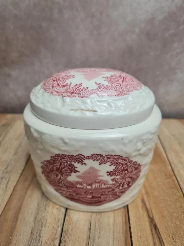 Boîte ancienne Masons Vista rouge – Terre de fer anglaise 🇬🇧