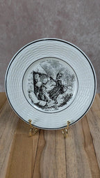 Assiette Sarreguemines Fables de La Fontaine, La Cigale