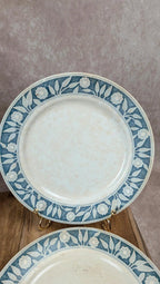 Lot de 4 assiettes vintage Creil & Montereau – Service Varsovie