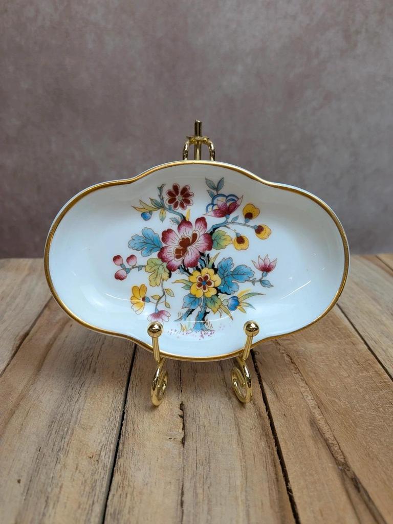 Petit plat vide-poche vintage Coalport Ming Rose