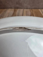Grand plat à asperges, terre de fer, Jules Vieillard Bordeaux – Modèle Rouen – Xixe siècle