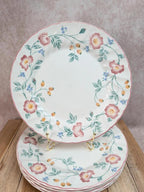Lot de 5 assiettes plates Churchill Briar Rose – Faïence anglaise vintage